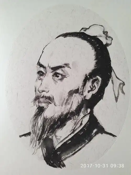 23位历史人物水墨肖像