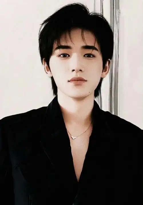 宋亚轩刘耀文黑色深v西装