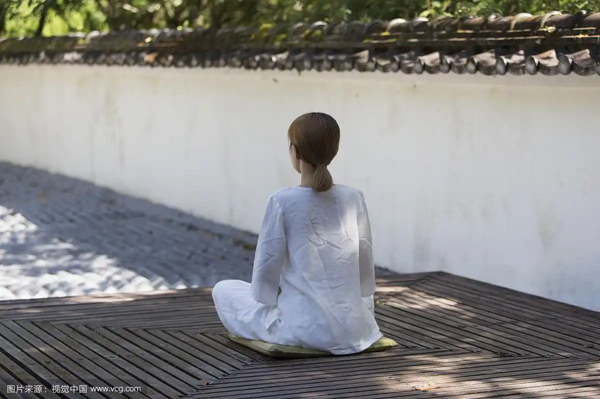 女性,打坐,禅意