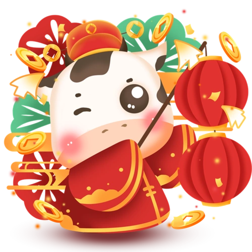 春节主题儿童画素材-2021春节主题儿童画创意图片无水印下载_懒人图库