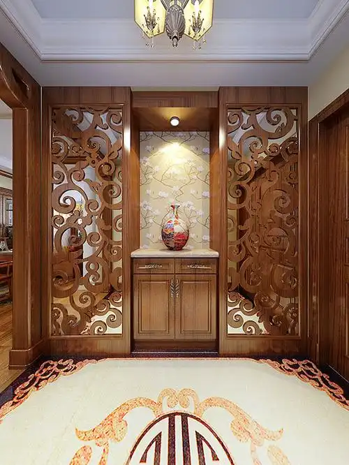 中式风格玄关设计要点中式入户玄关效果图
