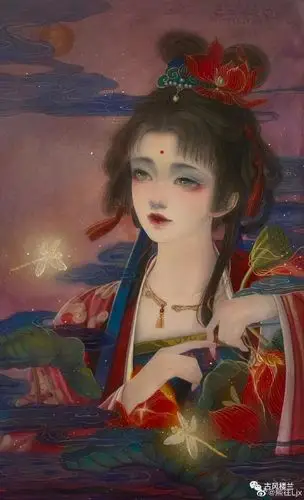 超仙古风小姐姐插画