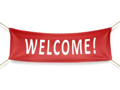 欢迎红色欢迎红色横幅照片