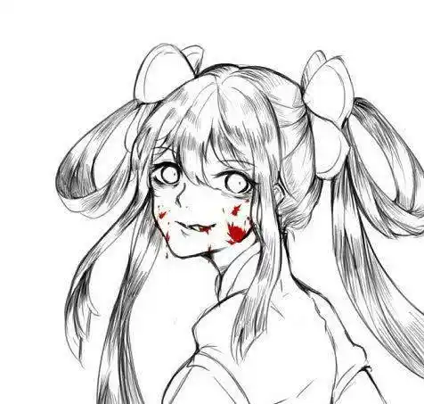 暗黑系王者荣耀人物头像,嗜血风格很适合这个女射手,帅气!