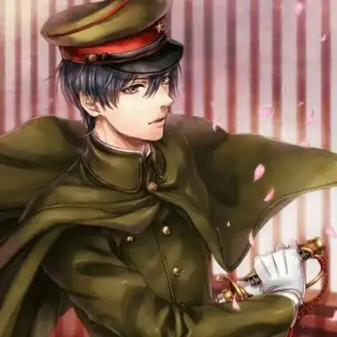 穿军装的动漫帅哥头像 霸气的军阀二次元头像