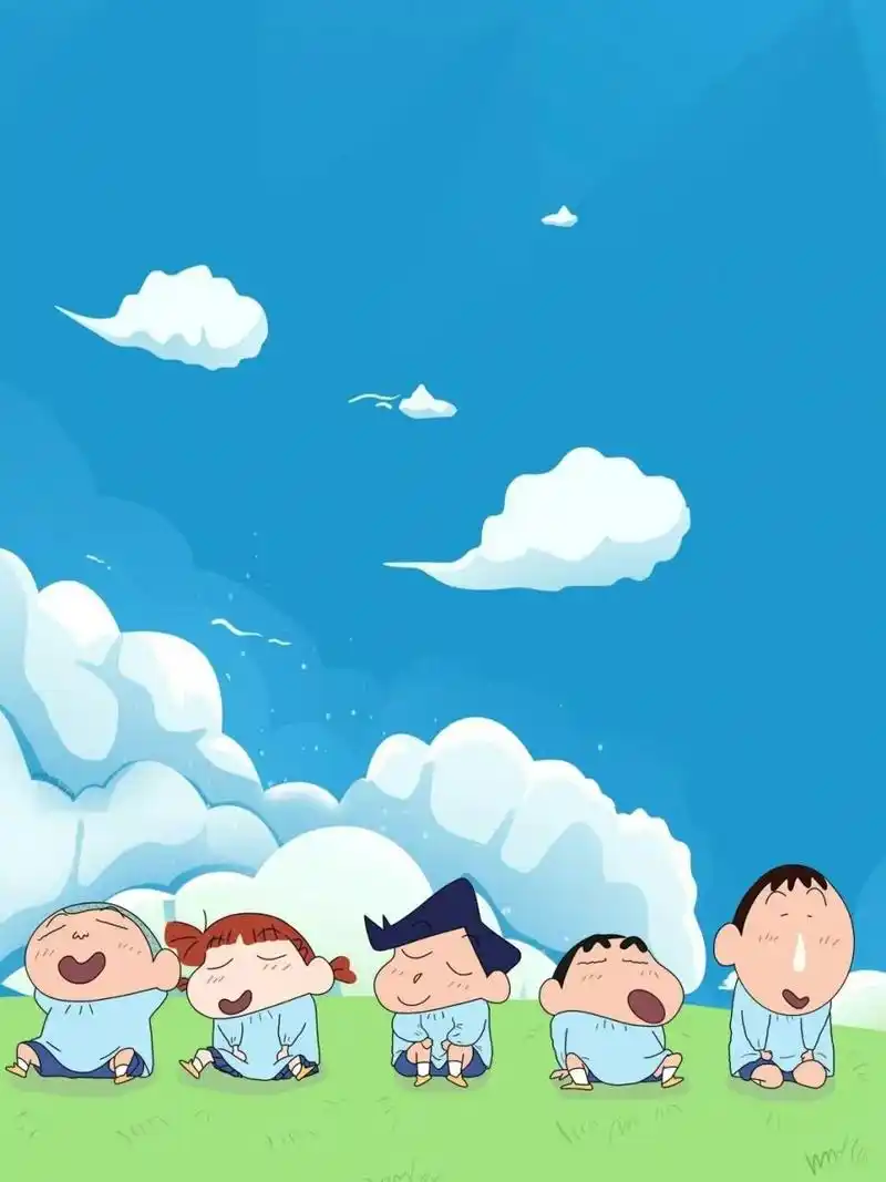 蜡笔小新 壁纸 春日部防卫队 一个都不能少