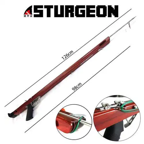 潜水铁甲鲨双皮筋鱼枪深海浮潜自由潜夜潜高精度射鱼神器潜水装备定制