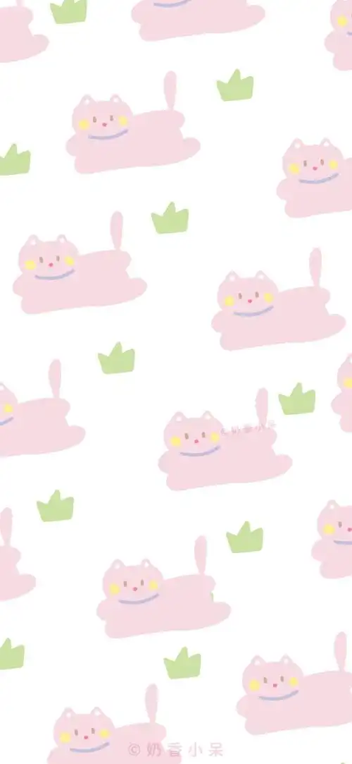 ins风可爱壁纸快乐小猫