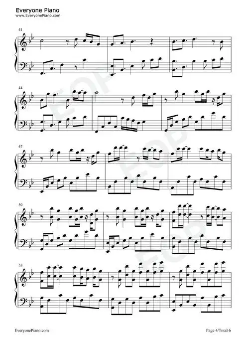 破茧-斗罗大陆动画2020年新主题曲五线谱预览4-钢琴谱文件(五线谱