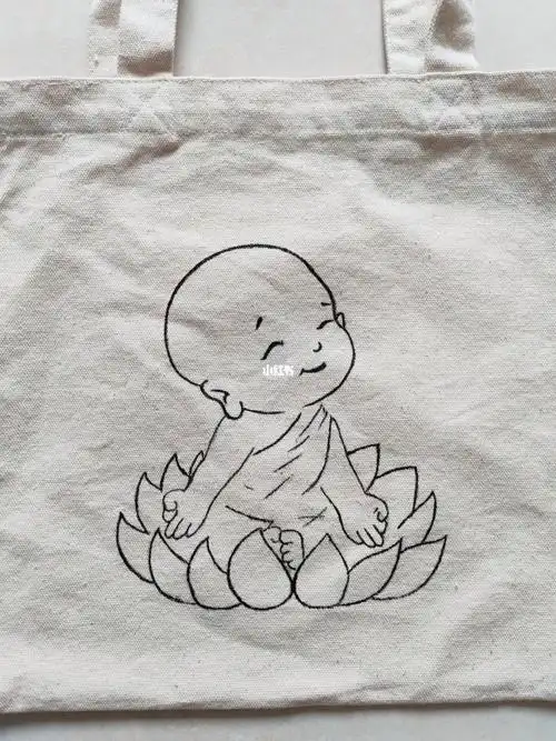 临摹小红书博主的简笔画真佩服原创细腻构思设计,用毛笔一气呵成勾勒