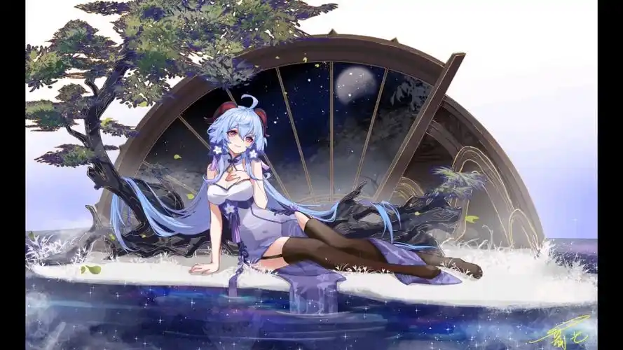 黑丝长腿甘雨美图