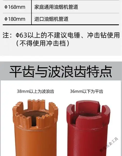 工业级快速混凝土水钻头63干打钻头水钻机水磨钻开孔器水钻头96350mm