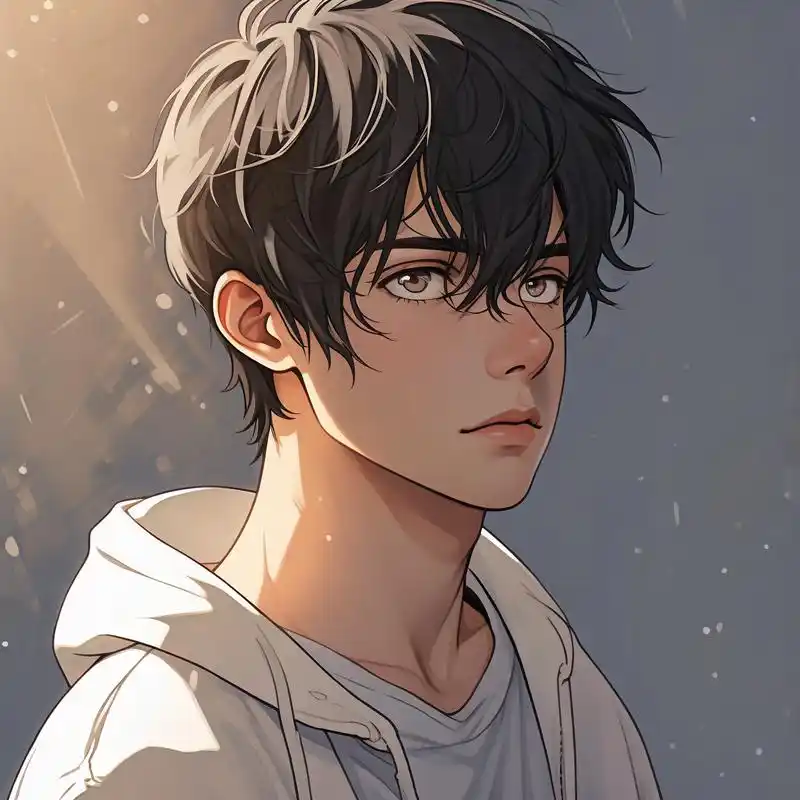 90冷酷霸气男生动漫头像92