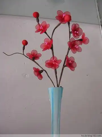 我的丝网花作品 梅花