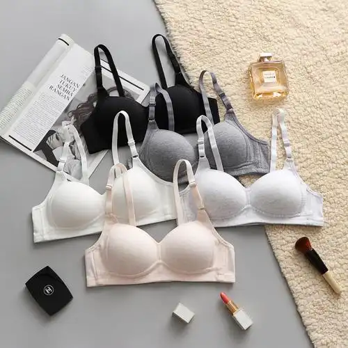 内衣女无钢圈大学生高中少女小胸聚拢运动文胸文胸