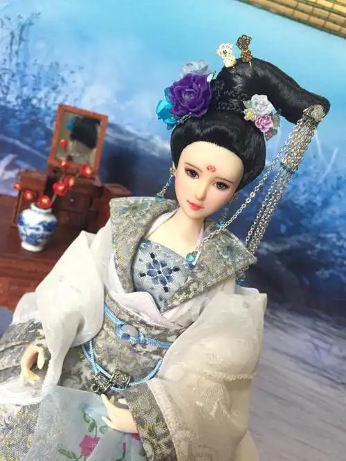 obitsu/ob成品娃古装娃 ob盘发娃头 唐朝娃娃 武媚娘传奇徐慧