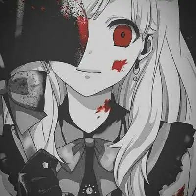 丧系女头动漫黑白 黑暗系病娇动漫女头 - 动漫头像 - 潮人个性网