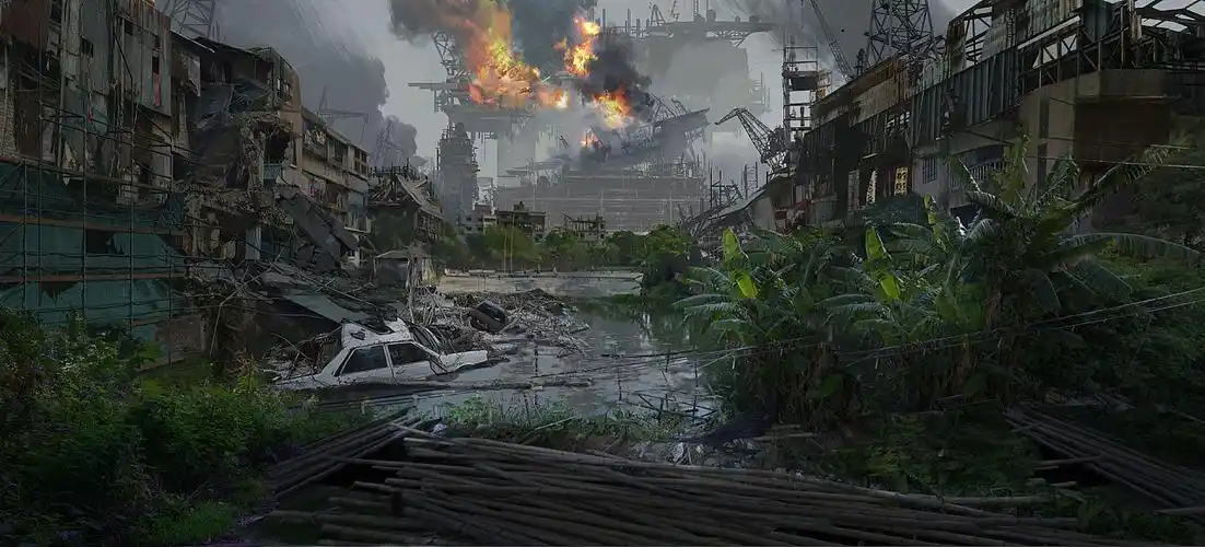 废墟|插画|商业插画|牧兮_原创作品-站酷zcool