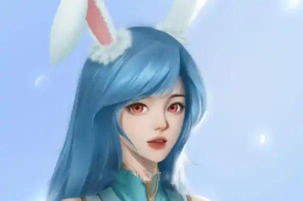 斗罗大陆:小舞海神形象来袭,蓝发加"红瞳",蓝色长裙太少女了