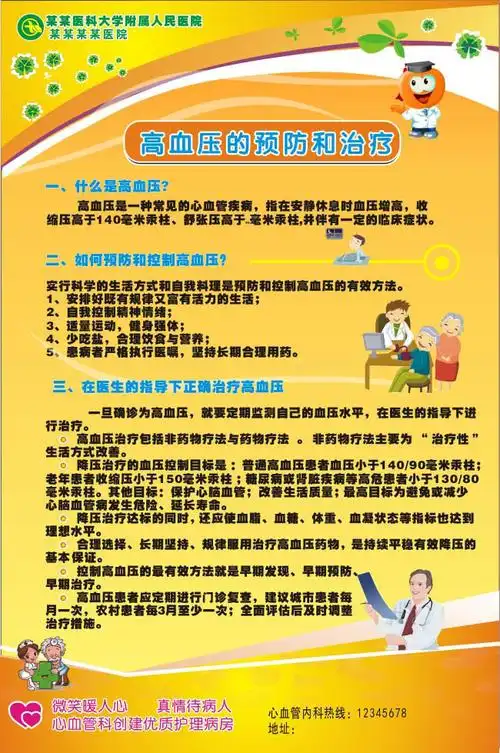 预防知识宣传栏高血压病防治知识展板高血压防治知识展板高血压糖尿病