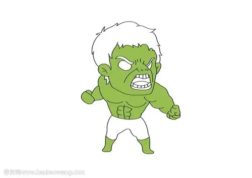 绿巨人浩克怎么画