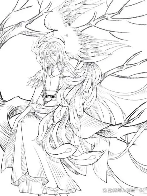 清冷古风美男手绘线稿 ●远赴人间惊鸿宴,一睹人间盛世颜 ●真的太