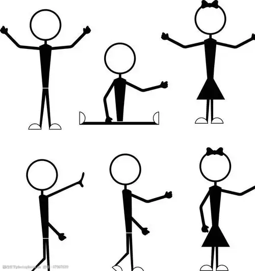 卡通小人图片图片-图行天下图库