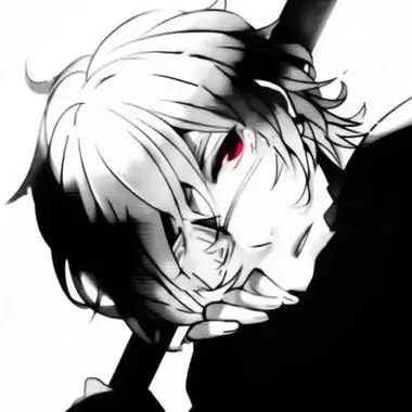 冷酷高冷黑白动漫男头像