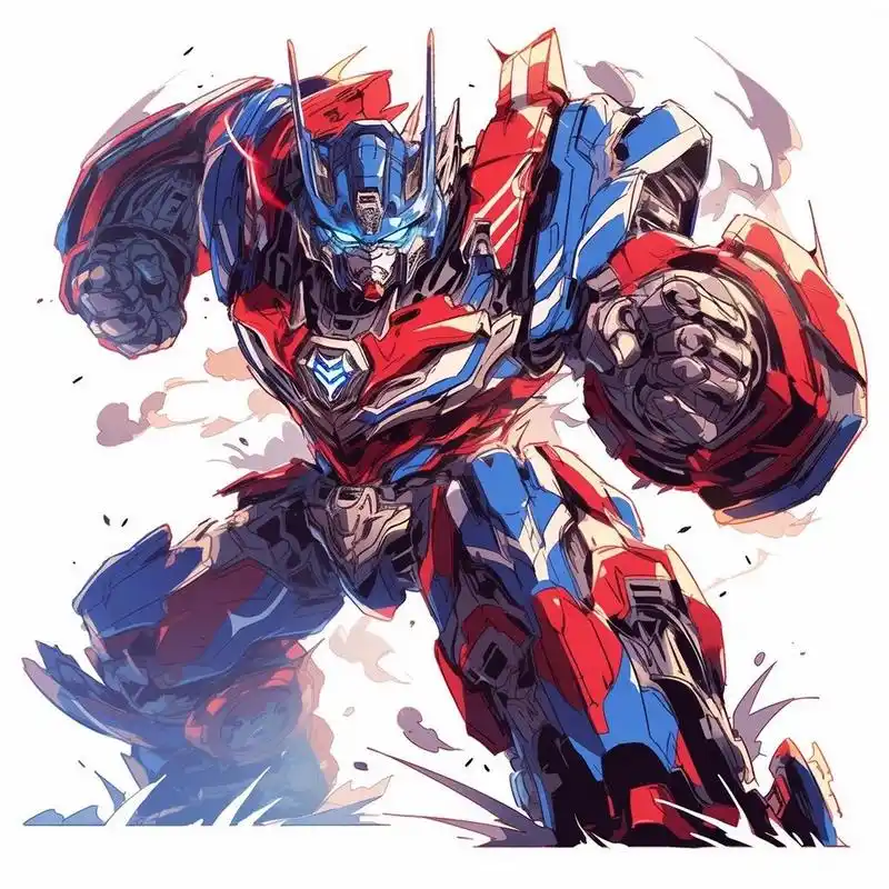 每日制作一款新头像--擎天柱 今天重温了下变形金刚,就试水做了套