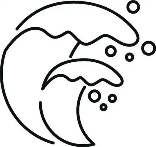 i>大 /i>纲建筑海啸矢量图标,用于在白色背景 i>上 /i>隔离 i>的 /i>