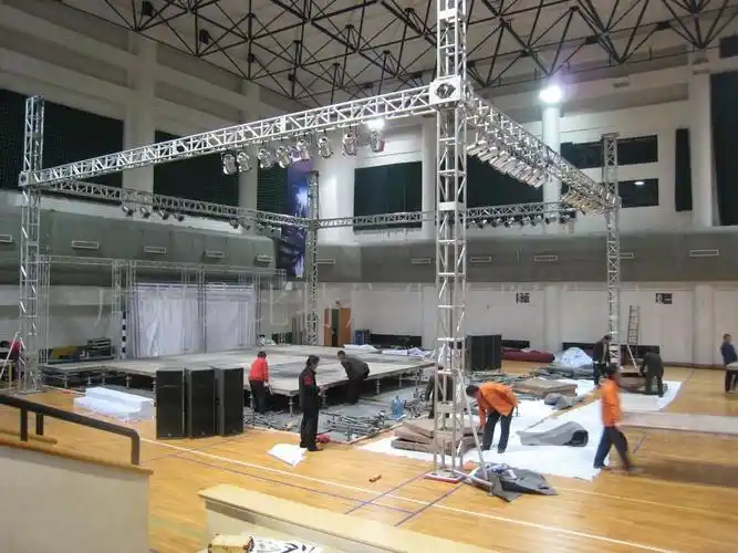 0601_北京舞台背景板搭建,北京木质背景板制作,北京舞台桁架租赁搭建