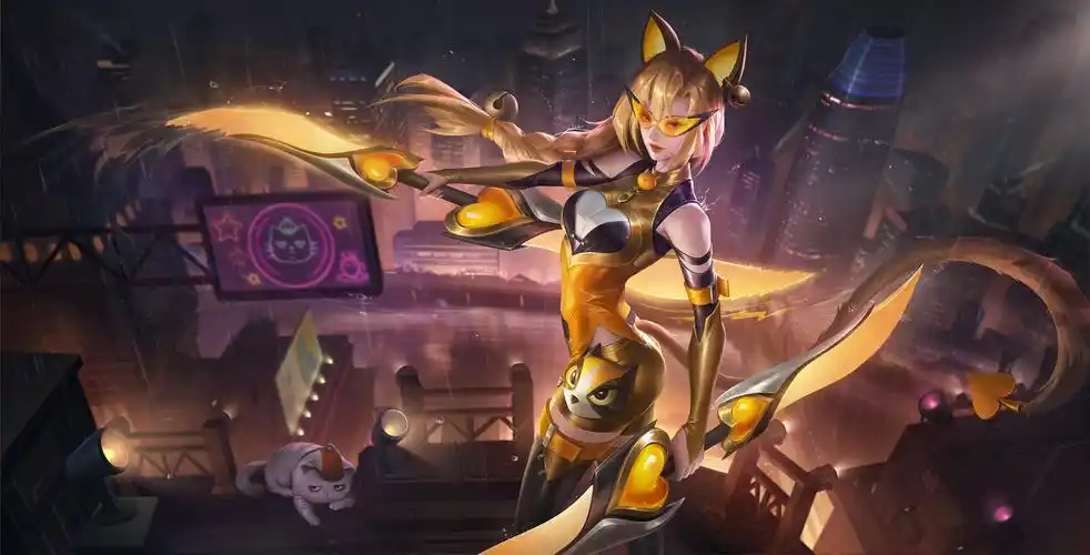 王者荣耀 阿轲暗夜猫娘新海报图片