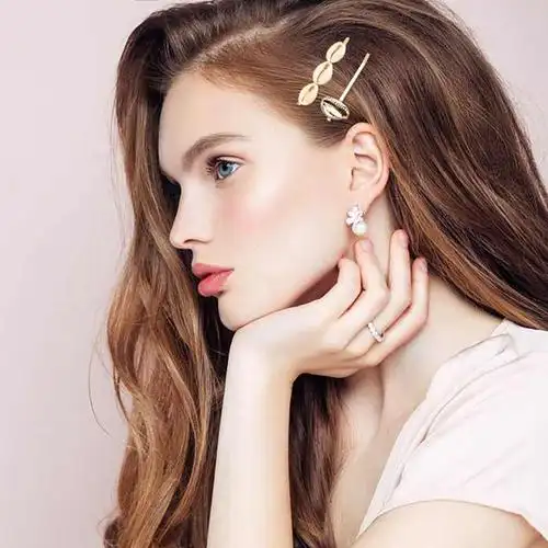 2019 new pearl barrettes sea shell hair grip hairpin hair clip