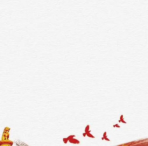 手绘粉刷手笔红旗党建背景