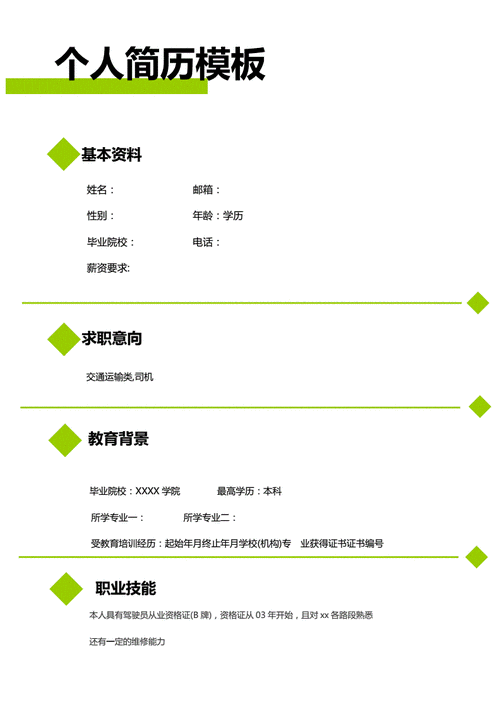 大学生高端应聘个人简历个性模板151doc2页
