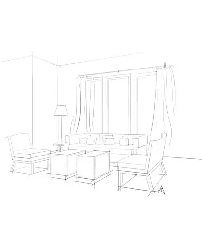 电脑手绘(沙发组合效果图上色过程)|空间|室内设计|a32号 - 原创作品