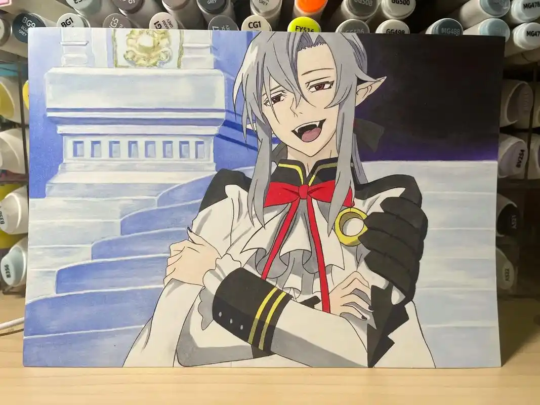 终结的炽天使 #费娘 #临摹手绘 @dou 小助手  - 抖音