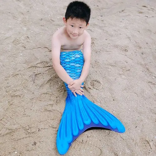 男生生的美人鱼尾巴男童男孩泳衣泳装服装衣服泳衣裤