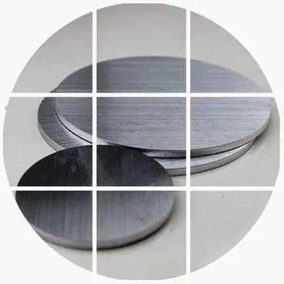 304锈不钢切割圆铁片加工圆形圆环铁板aq3圆垫带孔铁饼片.