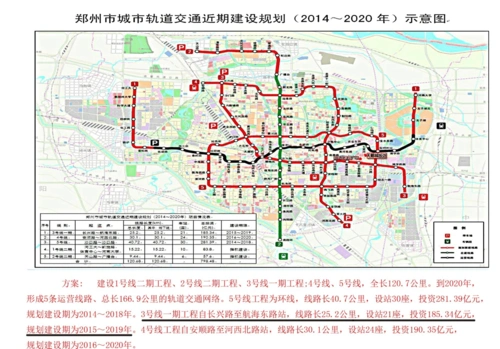 郑州地铁规划线路图高清
