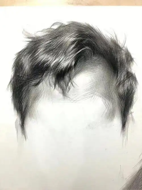 在人像素描中头发的画法难倒了很多同学#美术生  #美术高考集训