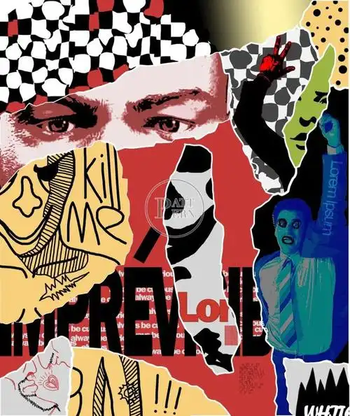 图案专题波普拼贴风奥斯卡小金人了解一下