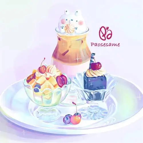 12款治愈系美食插画作品