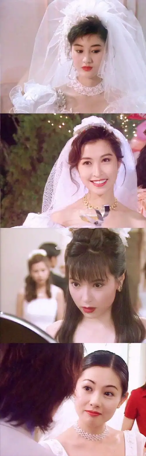 90年代香港女神的婚纱照,都太美了