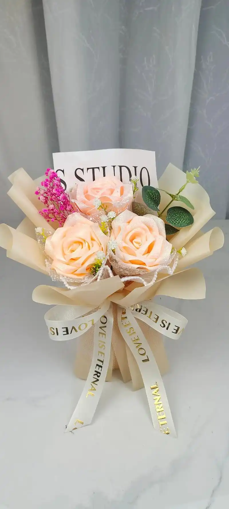 图文伙伴计划 #手工 #我要上热门 这样的小花束你们喜欢吗 - 抖音