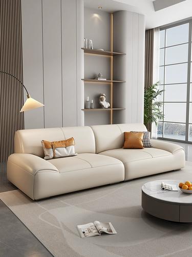 喜临门意式极简真皮沙发客厅现代轻奢小户型头层牛皮北欧简约三四