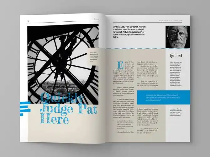 人物专访杂志排版设计模板 sergeyi – magazine template – 设计小