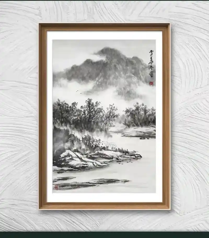 雪华冬水墨山水画选 雪冬書 雪万丰官 雪华冬  雪养冬家 雪 - 抖音
