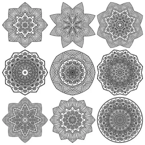 精美装饰花纹设计矢量素材对称花纹设计元素素材免费下载(图片编号:78