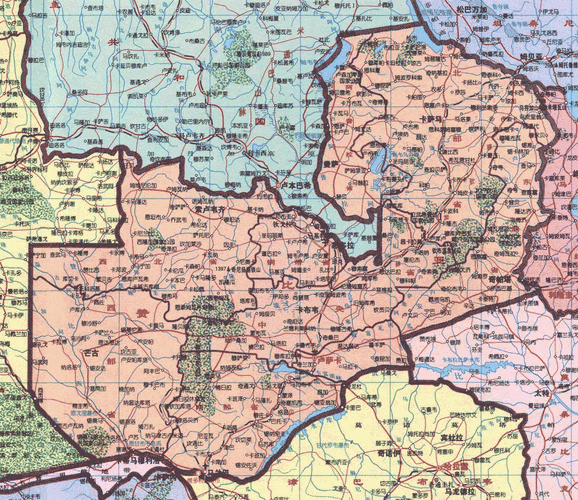 赞比亚中文版地图